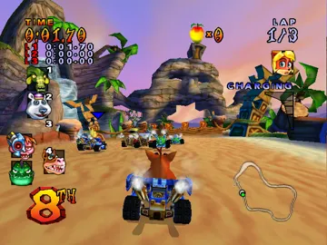 Crash Nitro Kart screen shot game playing